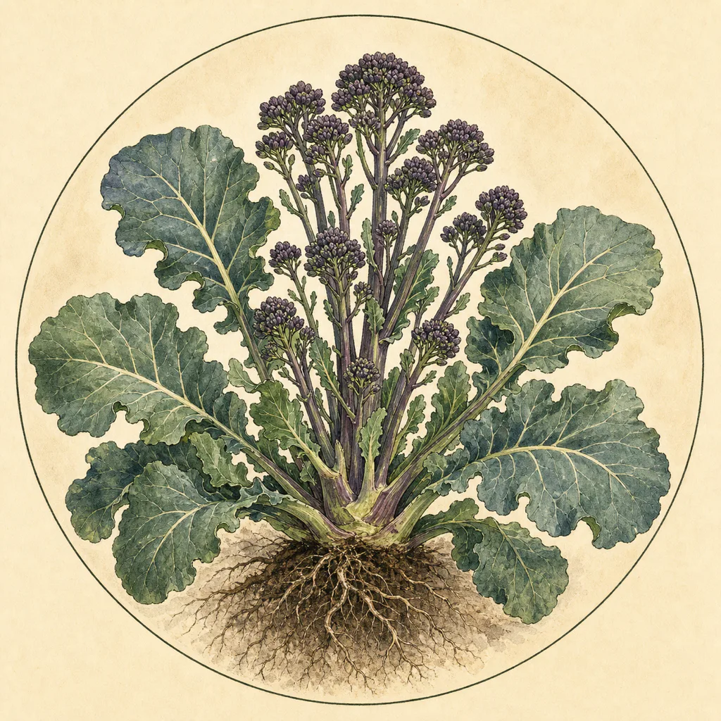 Broccoli crop illustration