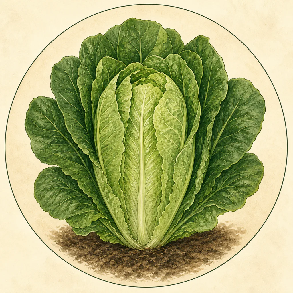 Lobjoit's Green Cos AGM lettuce illustration