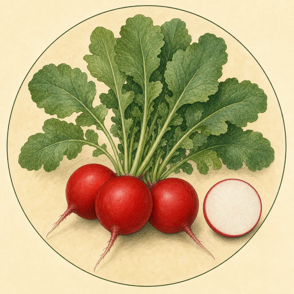 Radish Scarlet Globe illustration