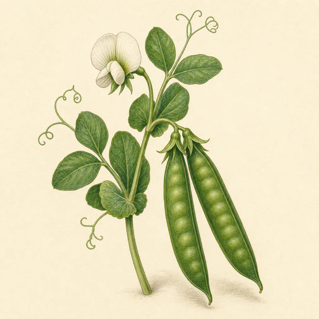 Pea Kelvedon Wonder illustration
