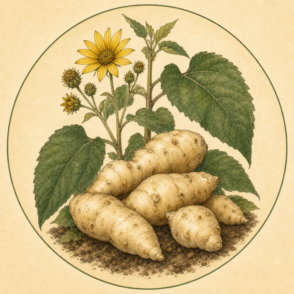 Fuseau Jerusalem artichoke illustration
