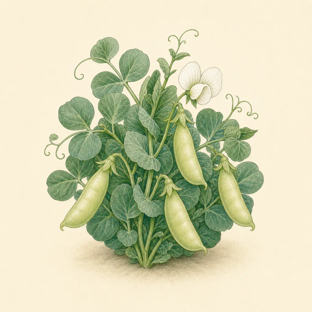 Pea Sugar Ann illustration