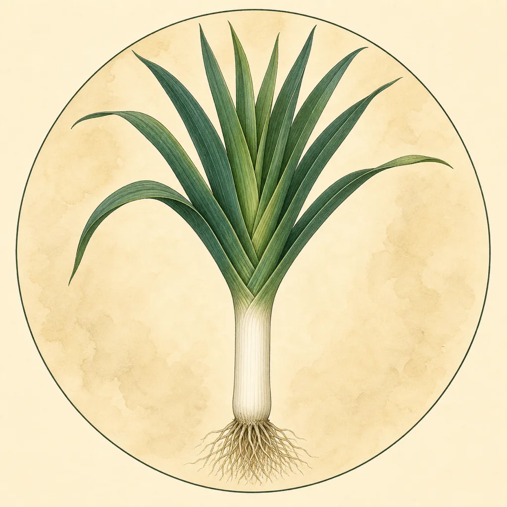 Porvite Autumn Giant 2 Group leek illustration