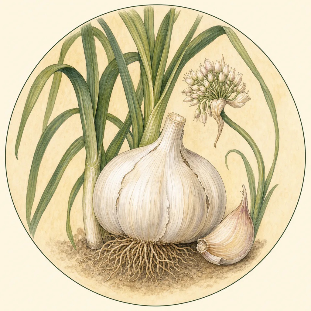 Germidour AGM garlic illustration