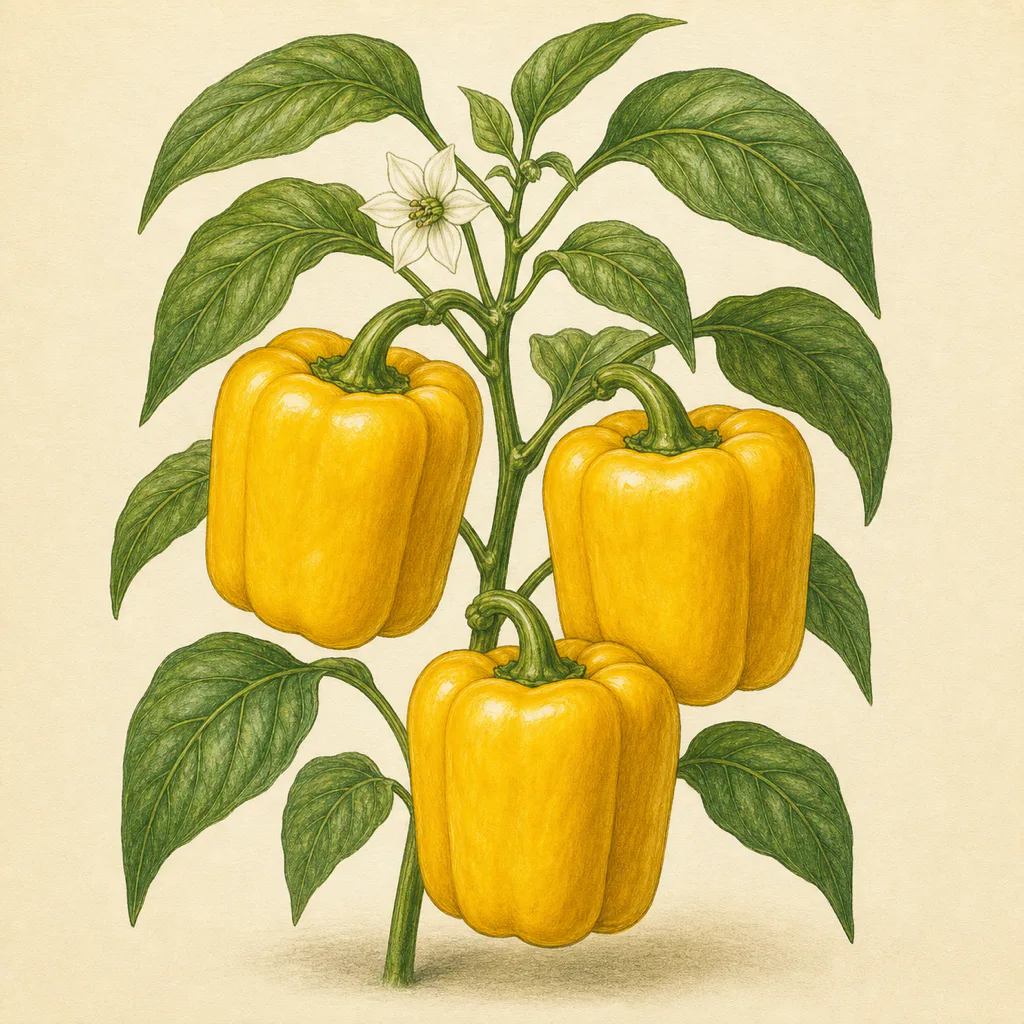 Sweet pepper Jolly Giallo illustration