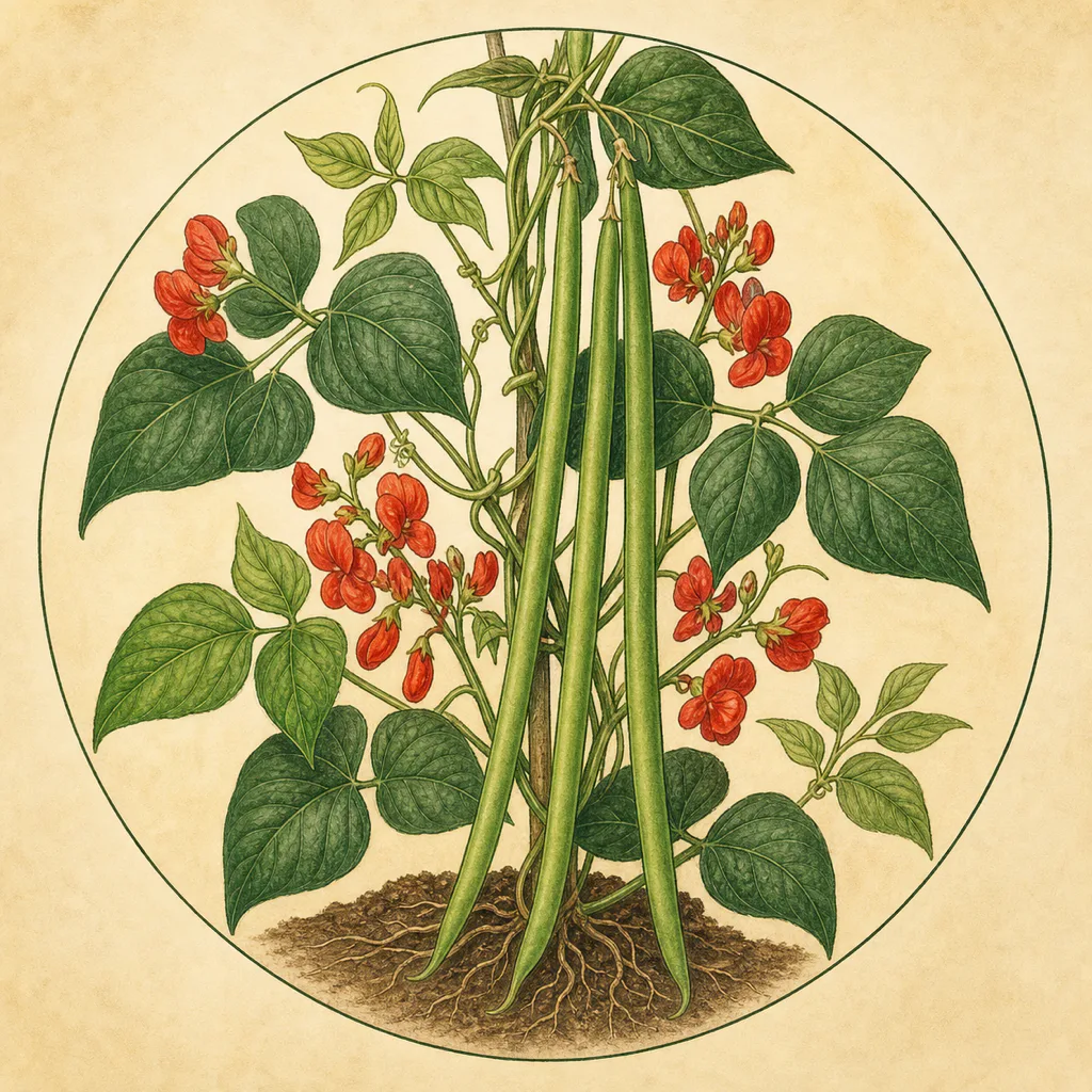 Runner bean Enorma Elite illustration