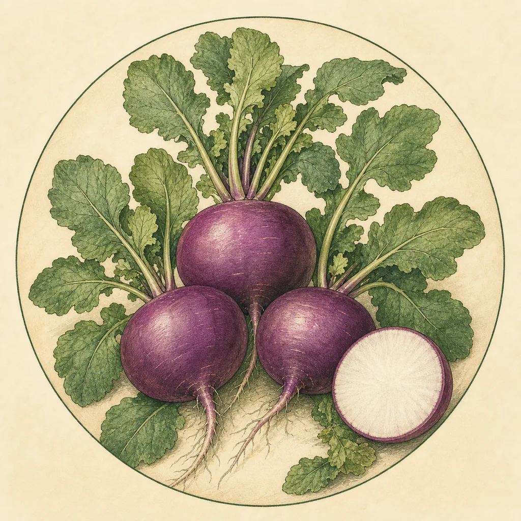 Radish Amethyst illustration