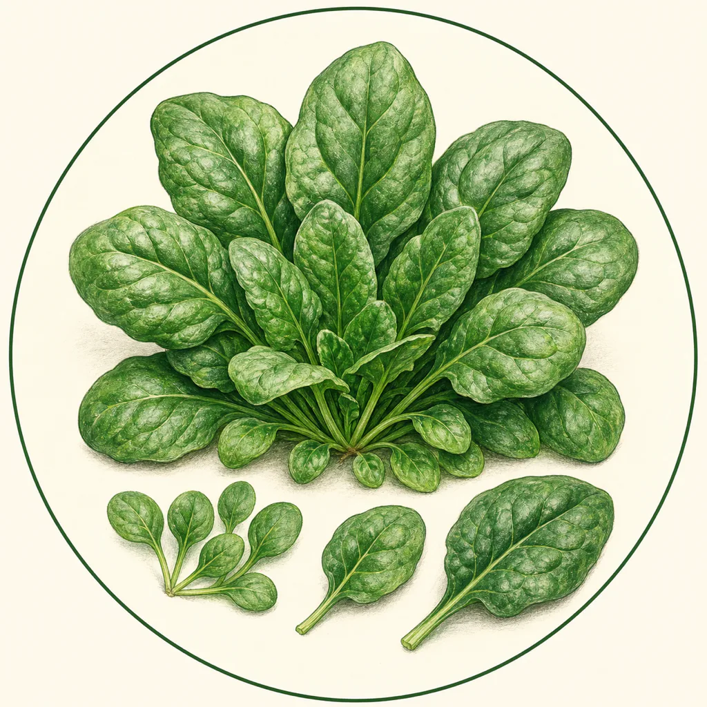 Missouri spinach illustration
