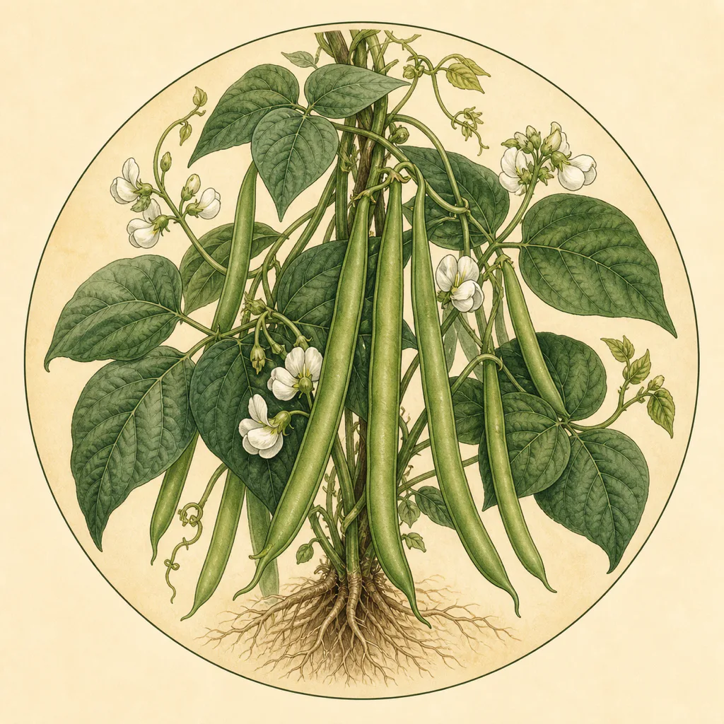 Runner bean Stardust illustration