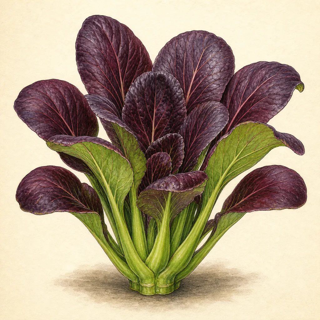 Pak choi Red Choi illustration