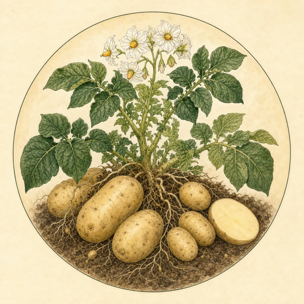 Potato Maris Piper illustration