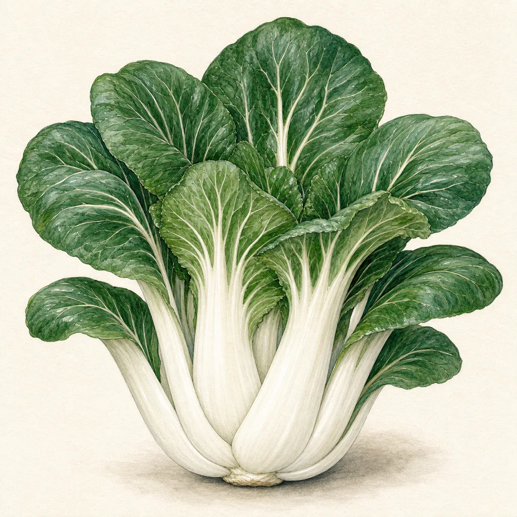 Pak choi Glacier illustration