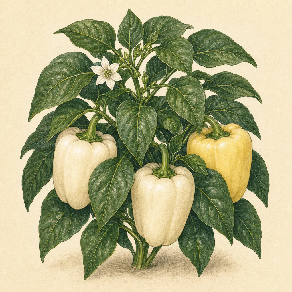 Sweet pepper Bianca illustration