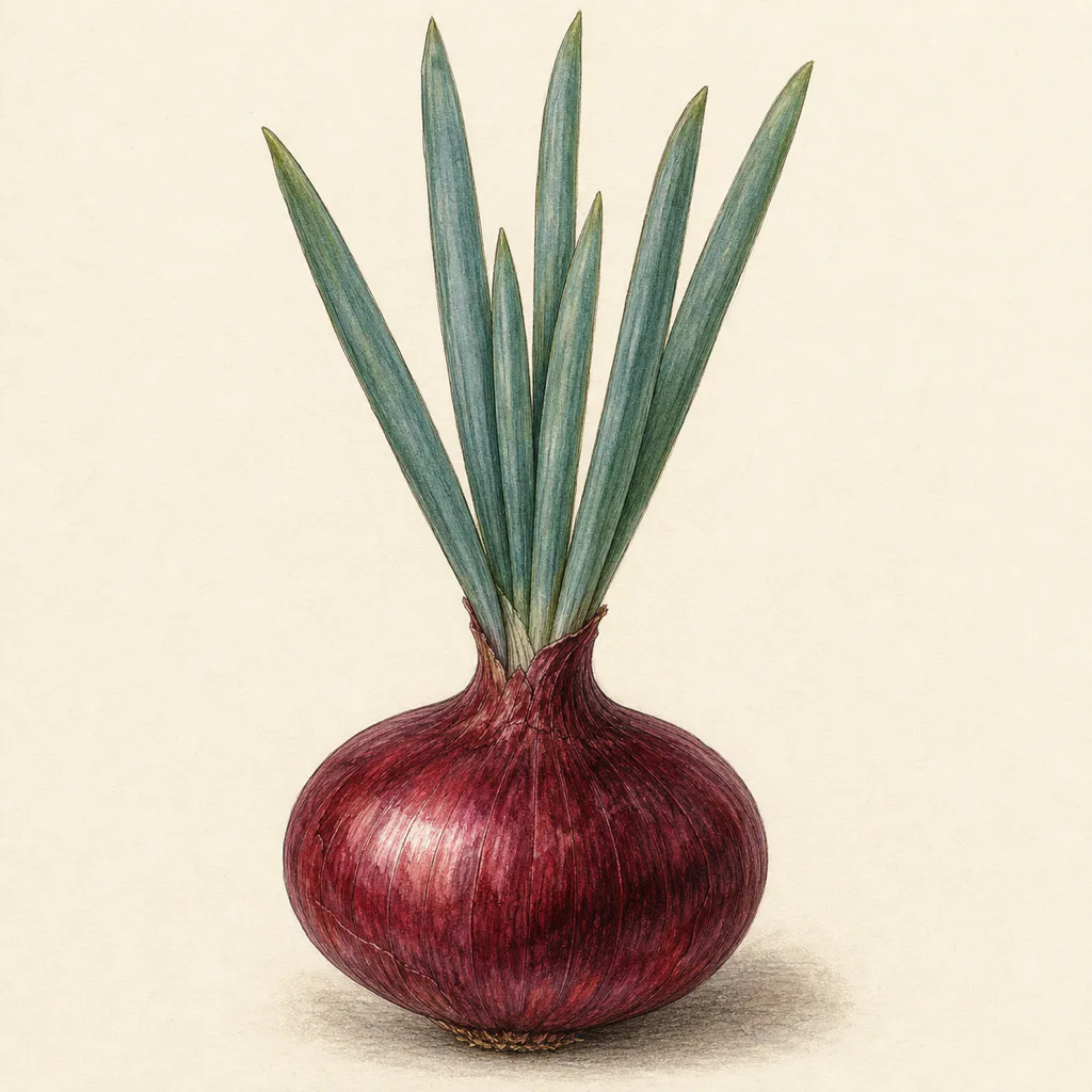 Onion Marshalls Red Fen illustration