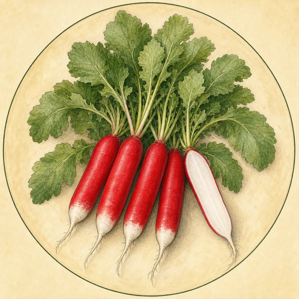Radish French Breakfast 4 Francis illustration