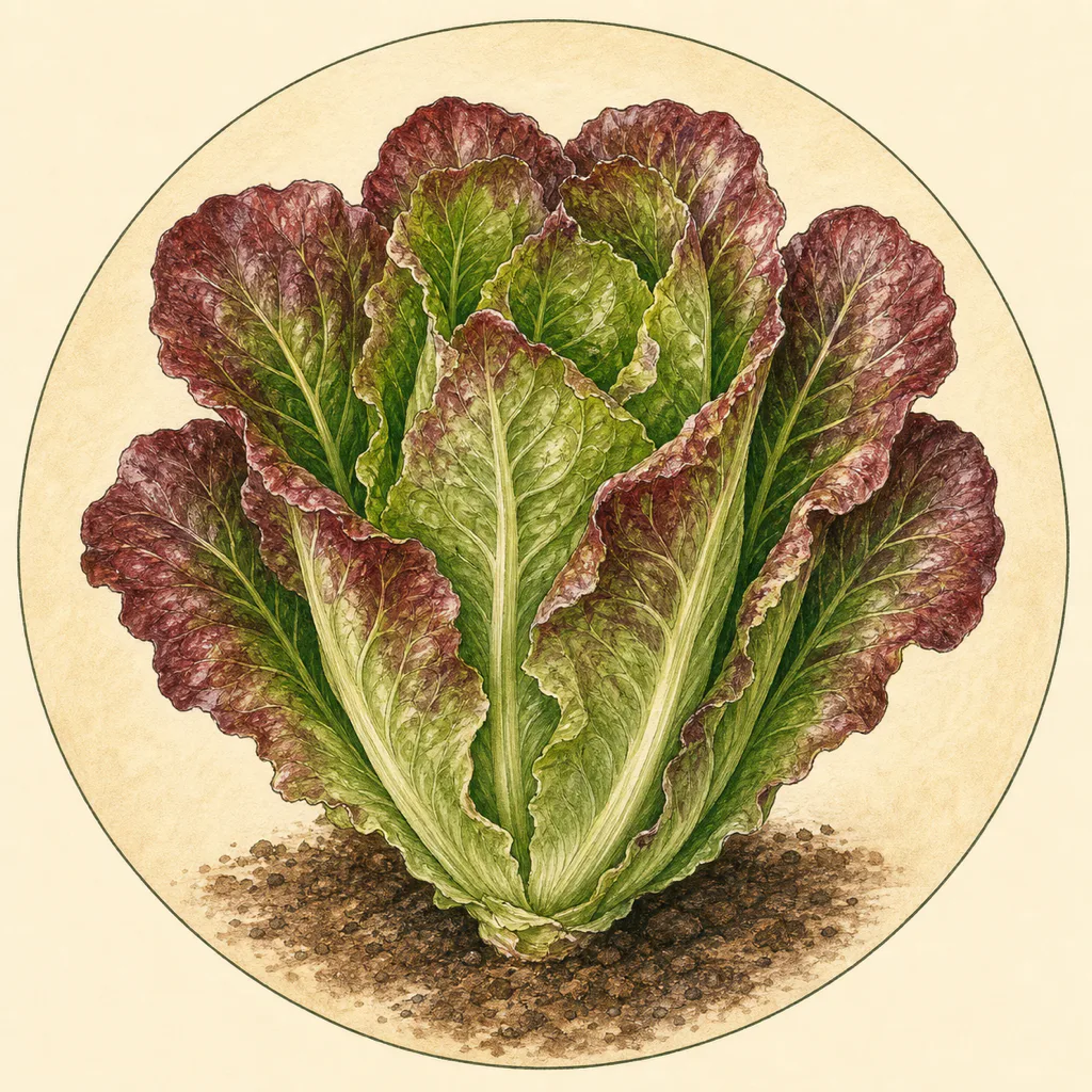 Rosedale lettuce illustration