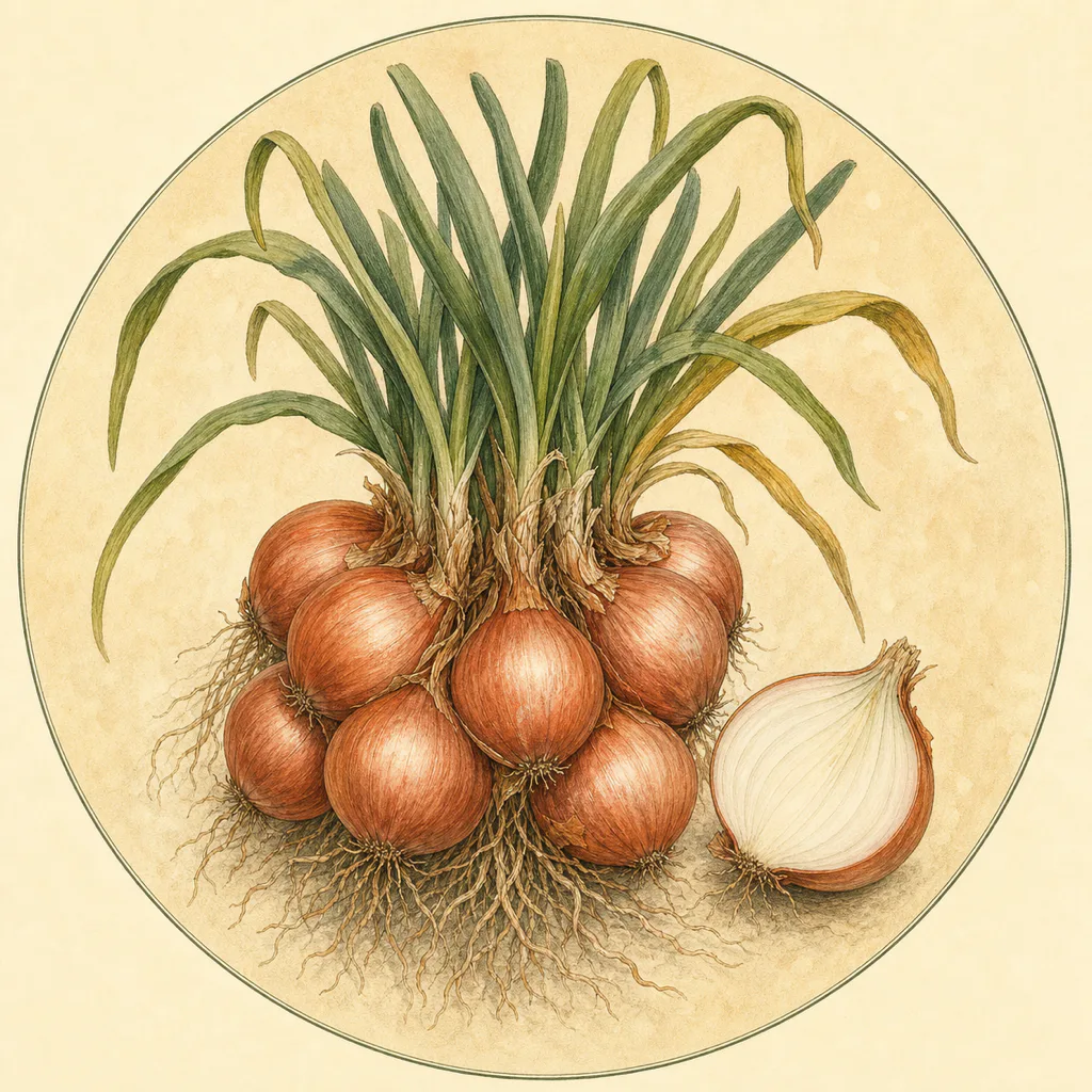 Meloine AGM shallot illustration